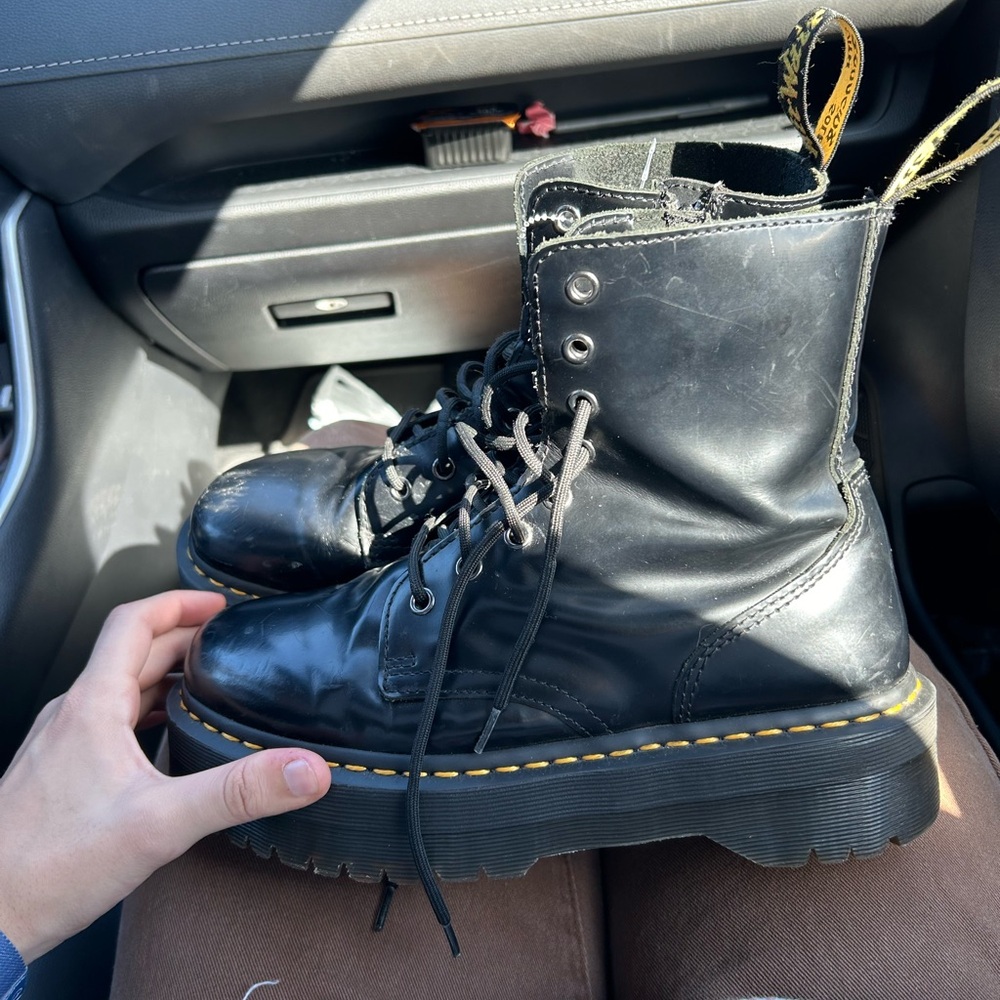 Gently worn doc martens combat style